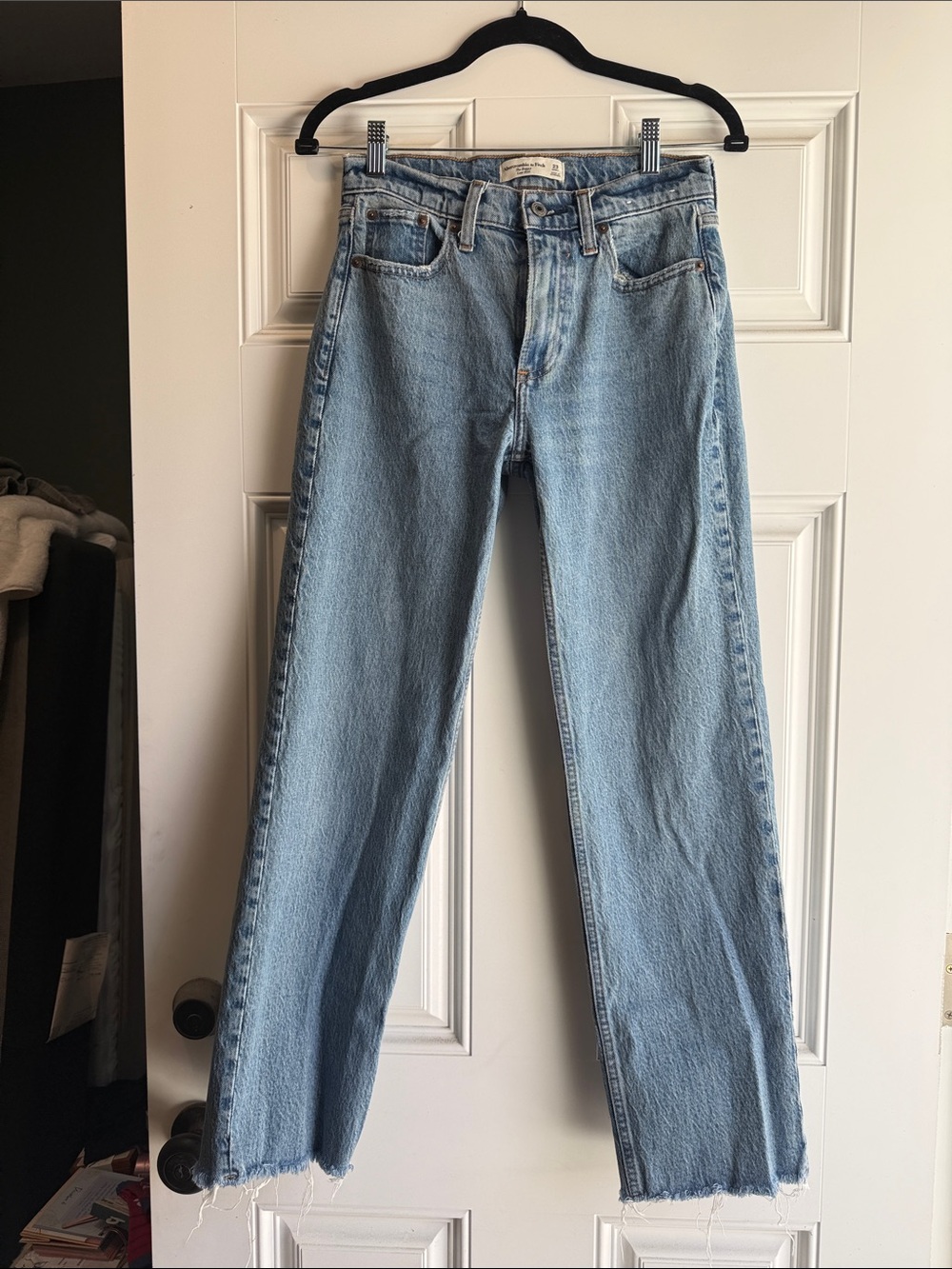 Abercrombie & Fitch Light Blue Baggy Low Rise Jeans